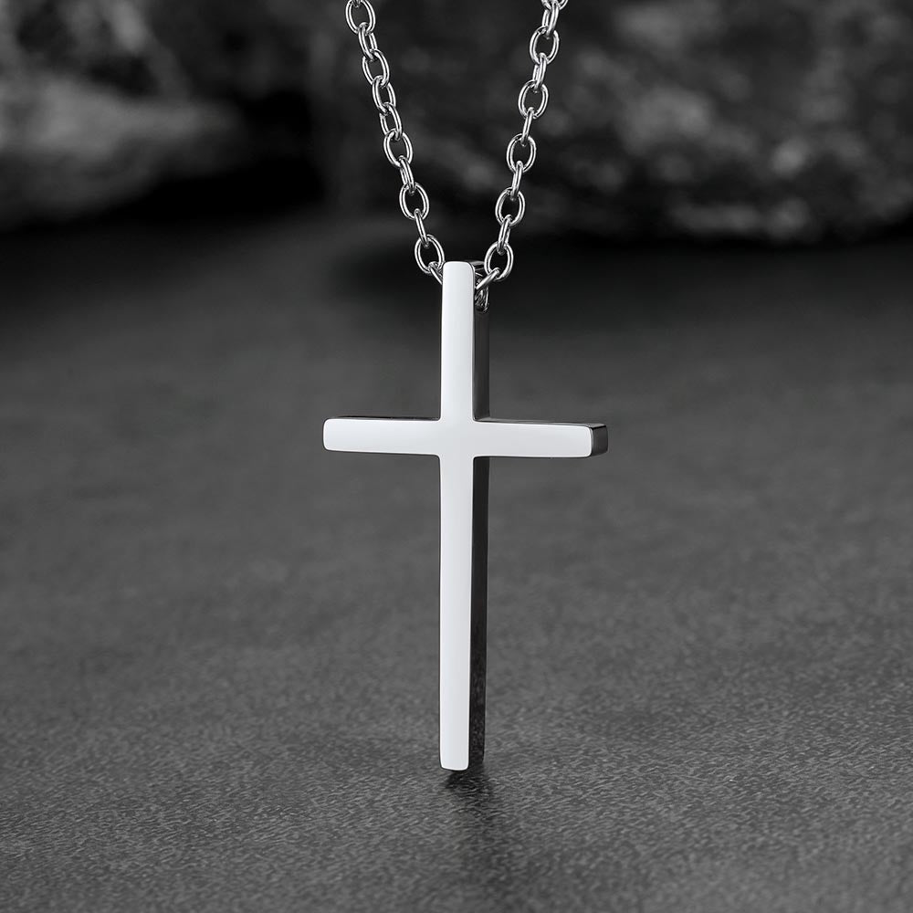 Classic Cross Necklace Christian Faith Pendant for Men Women