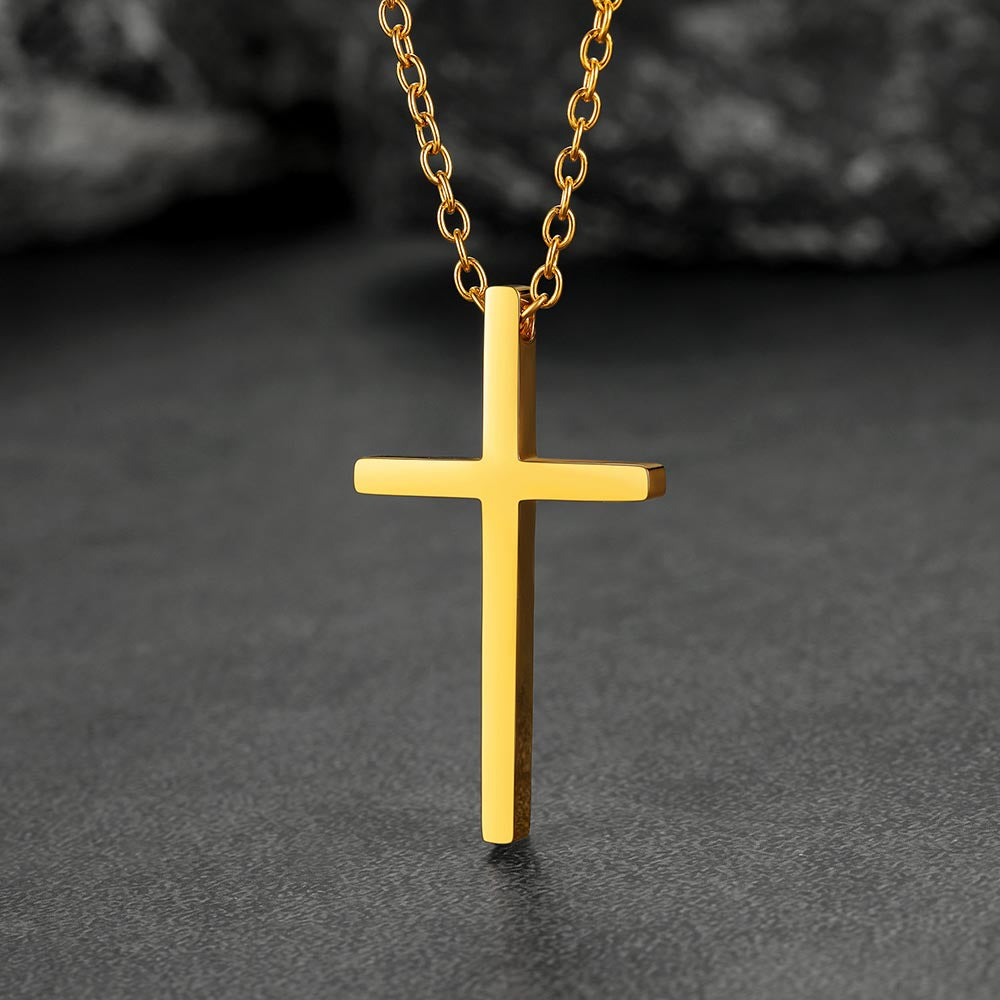 Classic Cross Necklace Christian Faith Pendant for Men Women