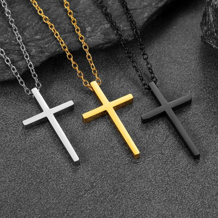 Classic Cross Necklace Christian Faith Pendant for Men Women