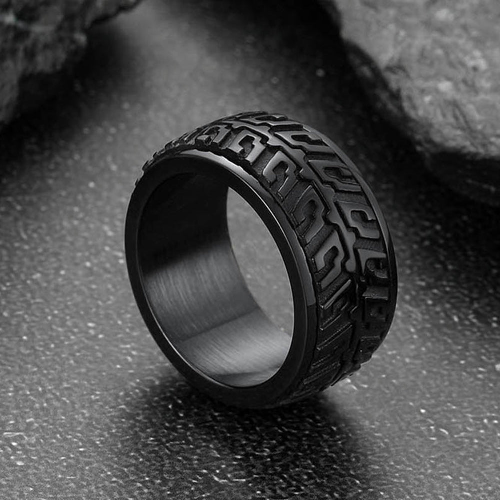Chunky Tyre Anti Fidget Anxiety Ring for Men