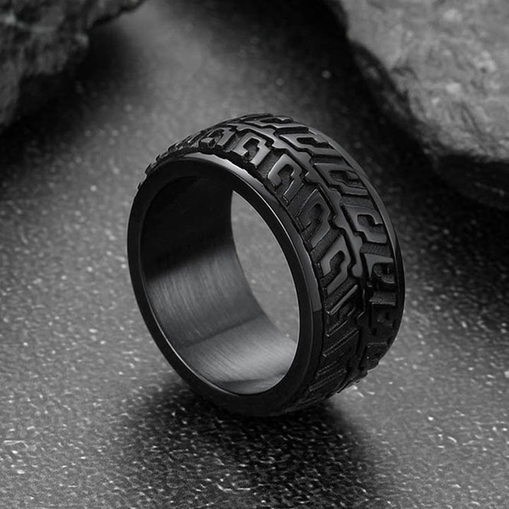 Chunky Tyre Anti Fidget Anxiety Ring for Men