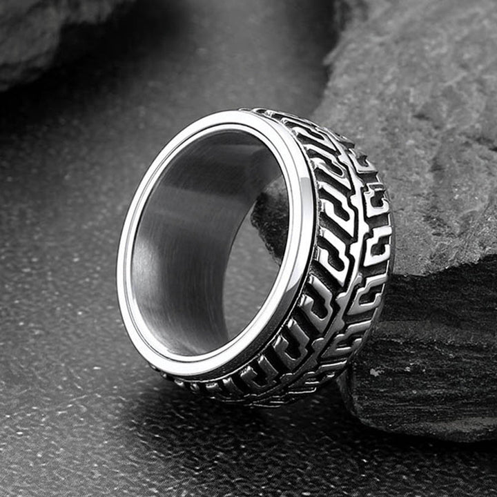 Chunky Tyre Anti Fidget Anxiety Ring for Men