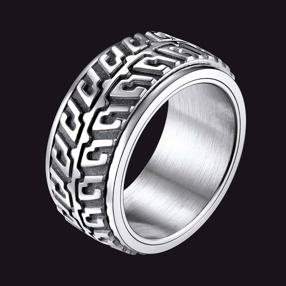 Chunky Tyre Anti Fidget Anxiety Ring for Men