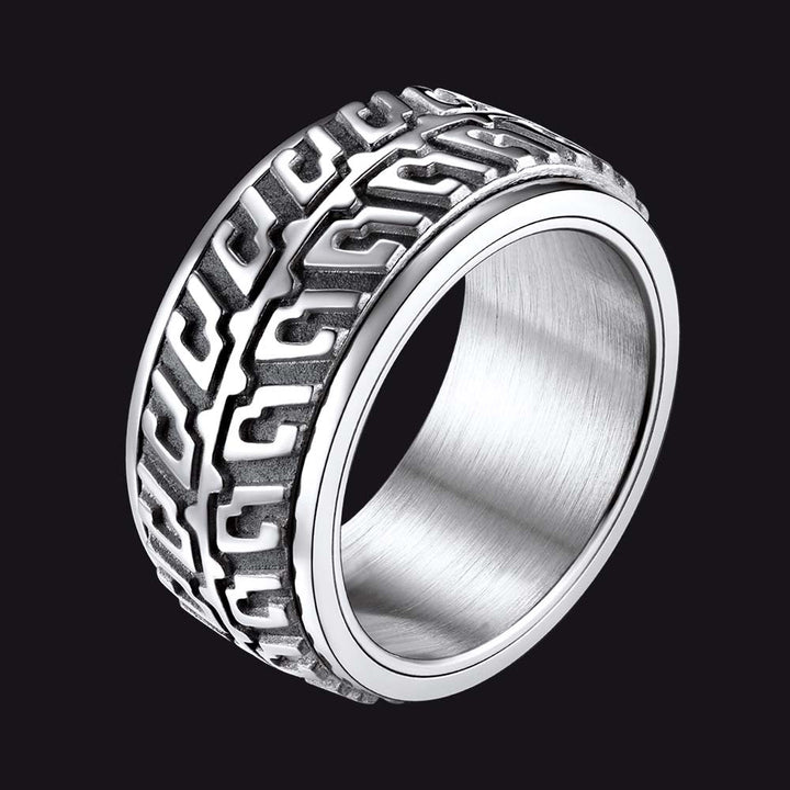 Chunky Tyre Anti Fidget Anxiety Ring for Men