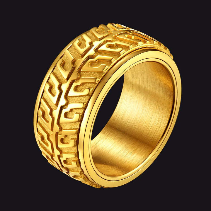 Chunky Tyre Anti Fidget Anxiety Ring for Men