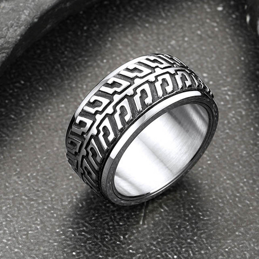 Chunky Tyre Anti Fidget Anxiety Ring for Men
