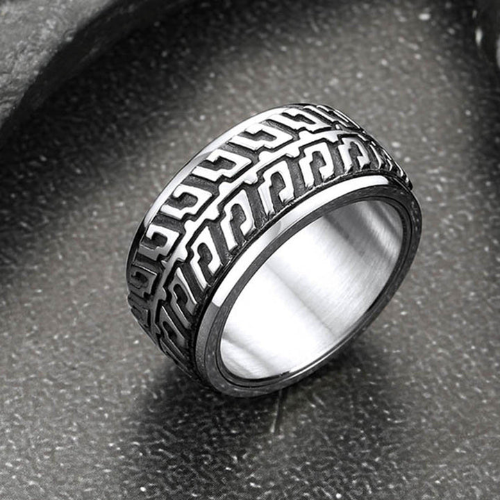 Chunky Tyre Anti Fidget Anxiety Ring for Men