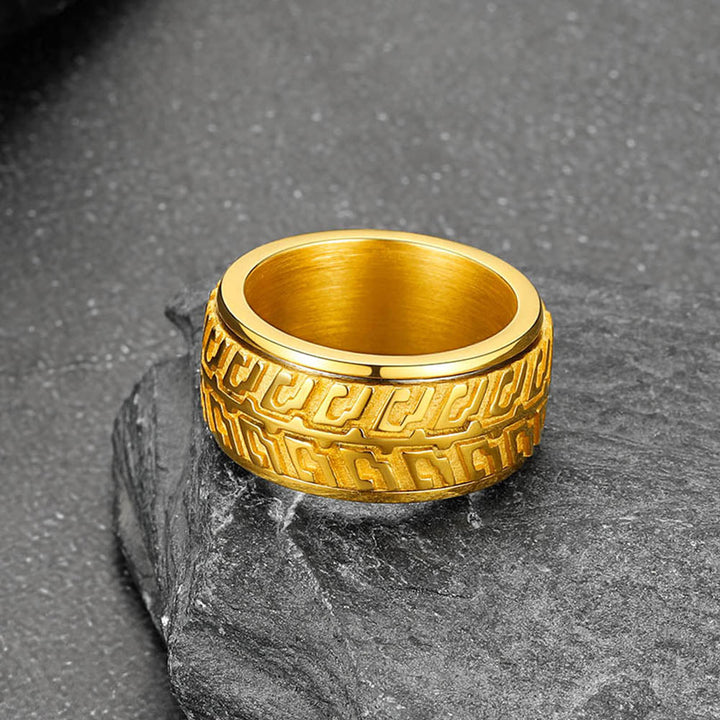 Chunky Tyre Anti Fidget Anxiety Ring for Men
