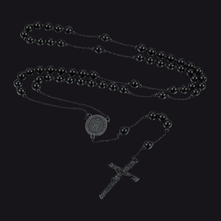 Catholic Virgin Mary Rosary Beads Necklace for Men Women