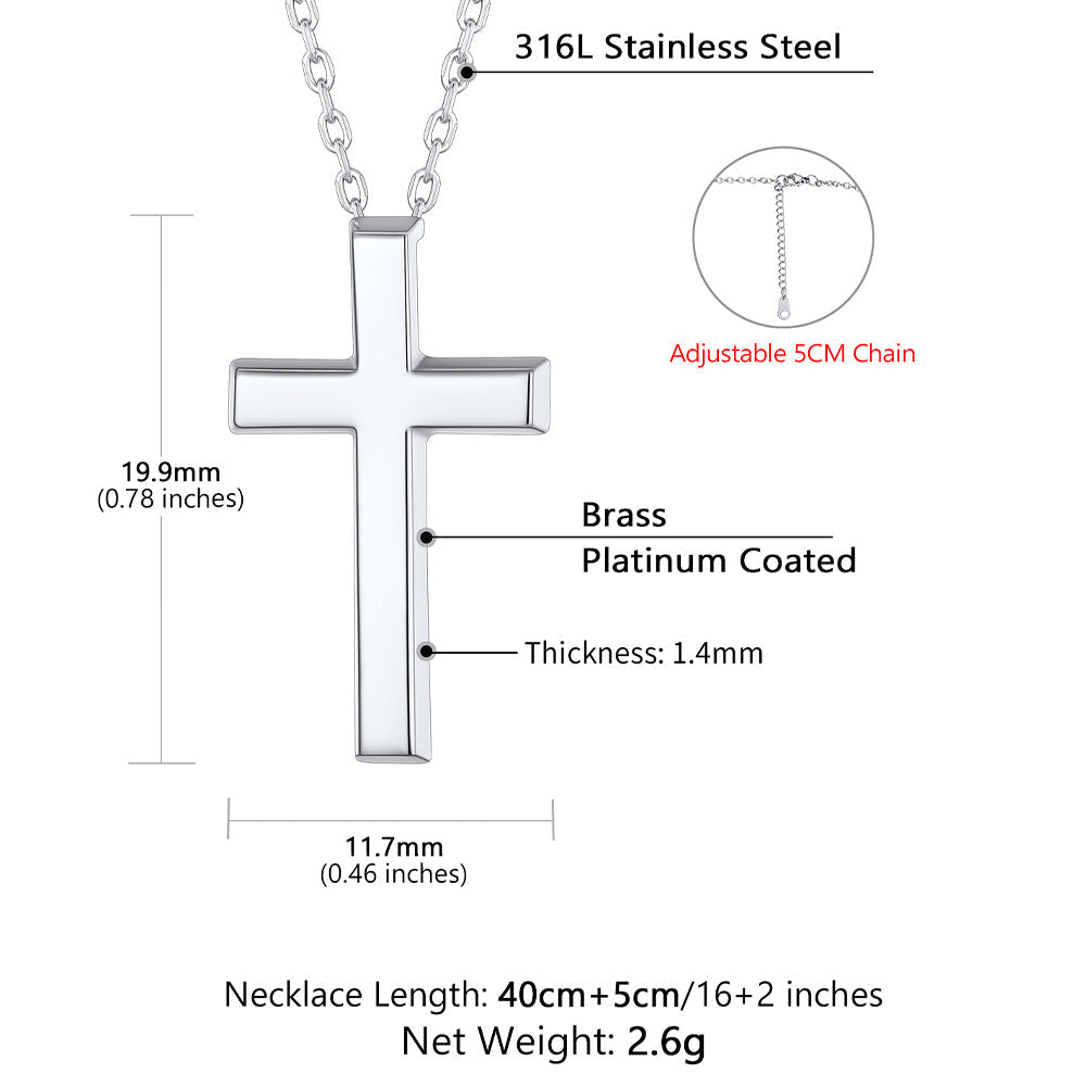 Dainty Cross Pendant Necklace for Women Mom, Christian Faith Pendant Necklace Gift