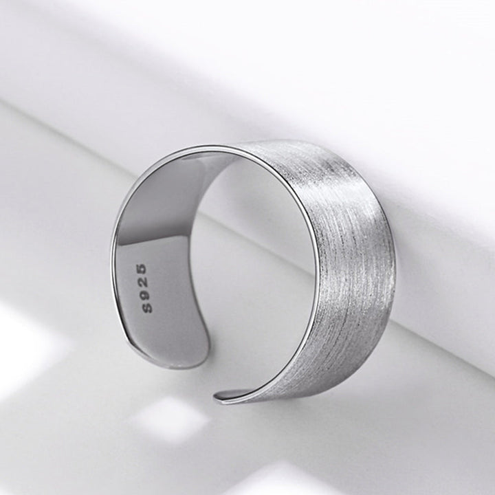 925 Sterling Silver Custom Open Band Ring for Men Women, 5/10/15mm