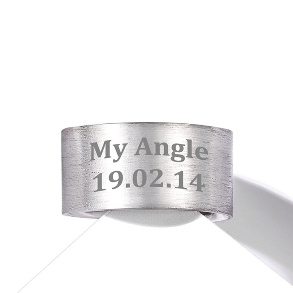 925 Sterling Silver Custom Open Band Ring for Men Women, 5/10/15mm