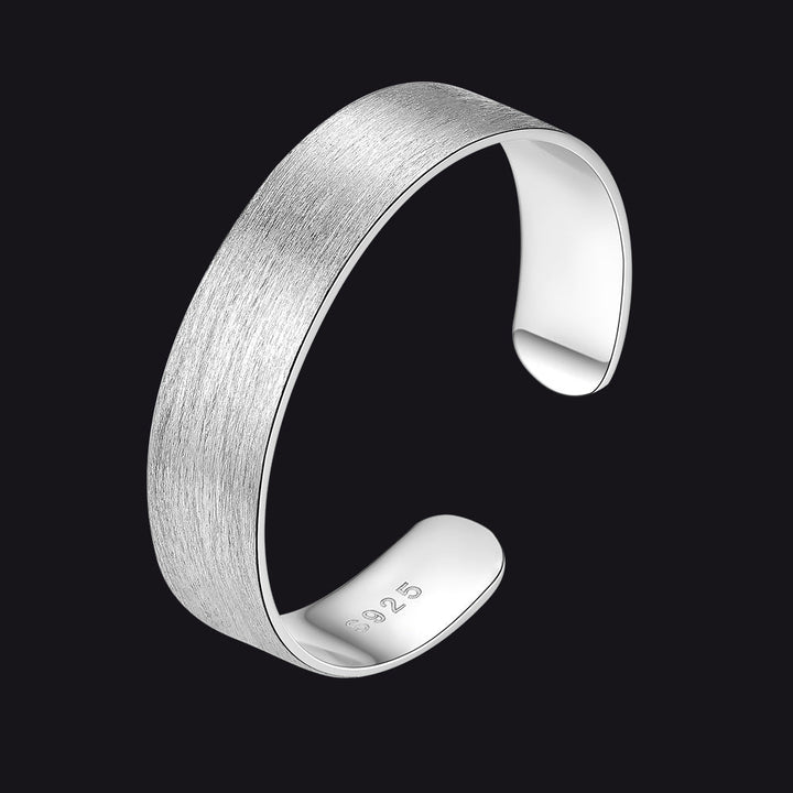 925 Sterling Silver Custom Open Band Ring for Men Women, 5/10/15mm