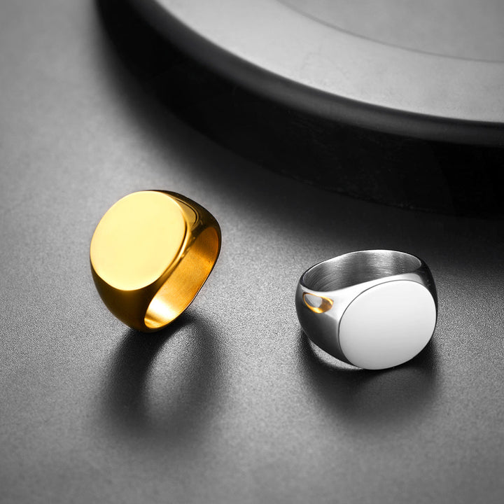 Customized Statement Signet Ring Gifts for Men