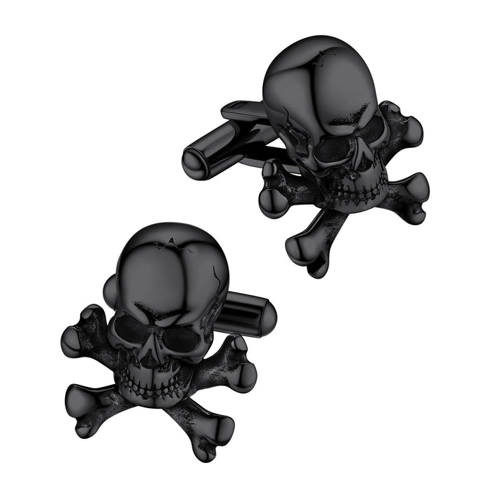 Skull Cufflinks With Pirate Crossbones For Men