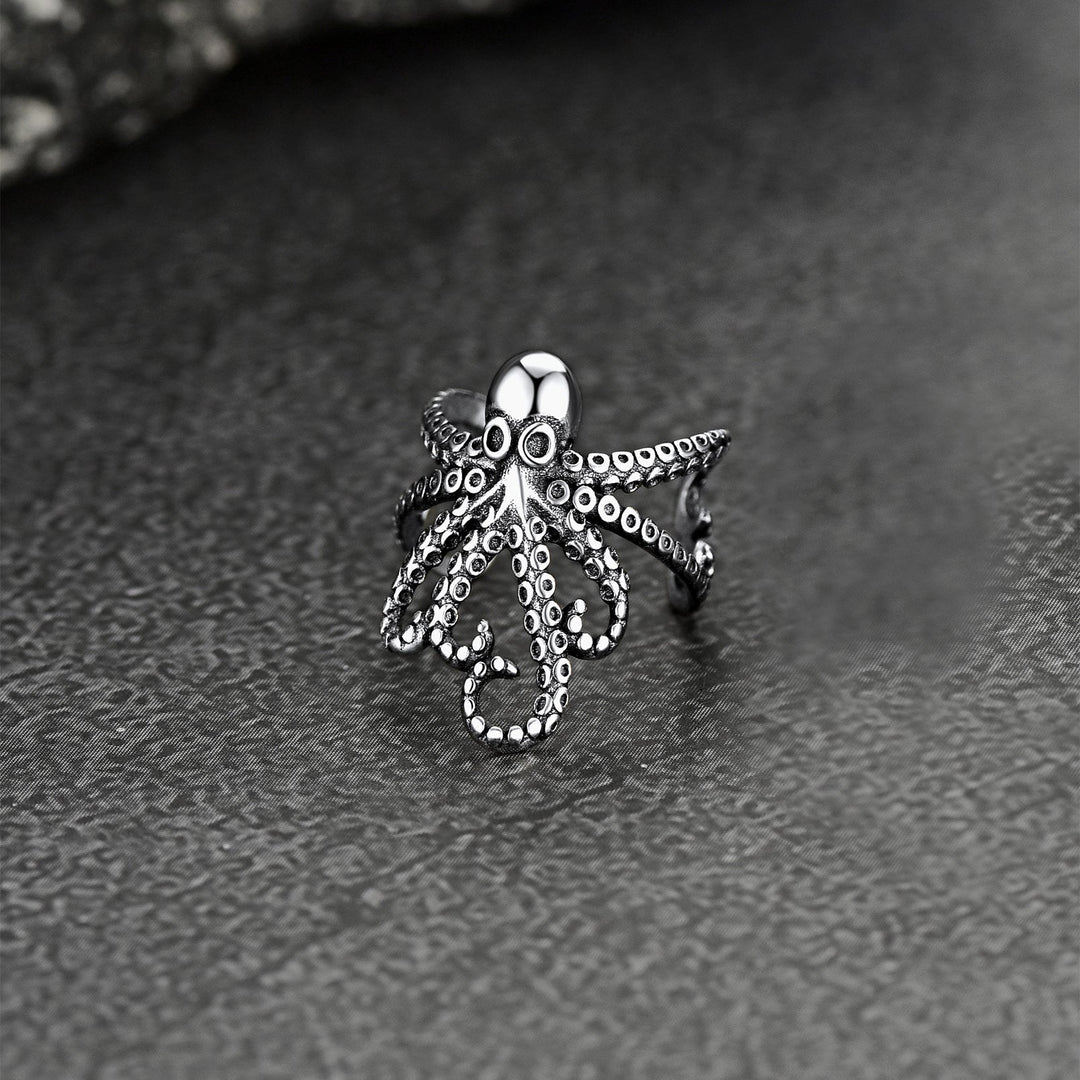 Sterling Silver Octopus Ear Cuff Earring for Men 1PC