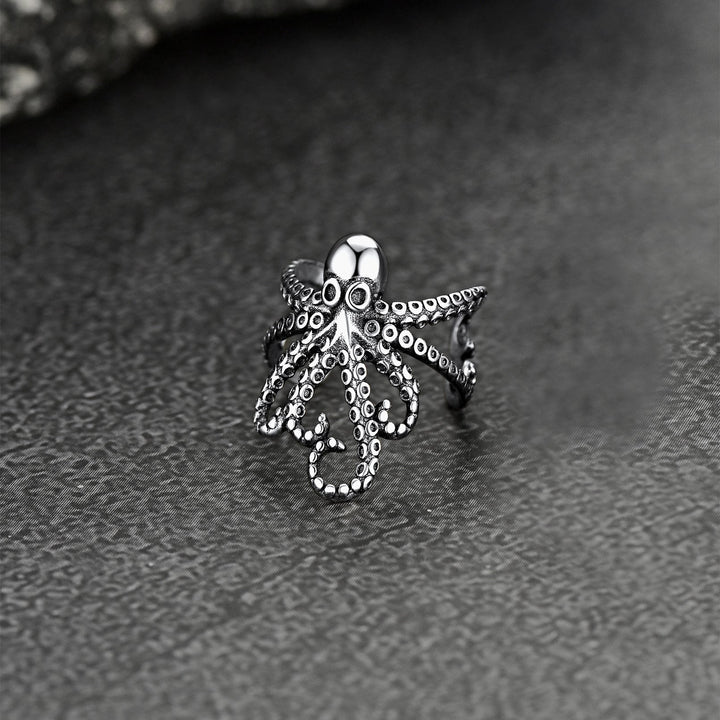 Sterling Silver Octopus Ear Cuff Earring for Men 1PC