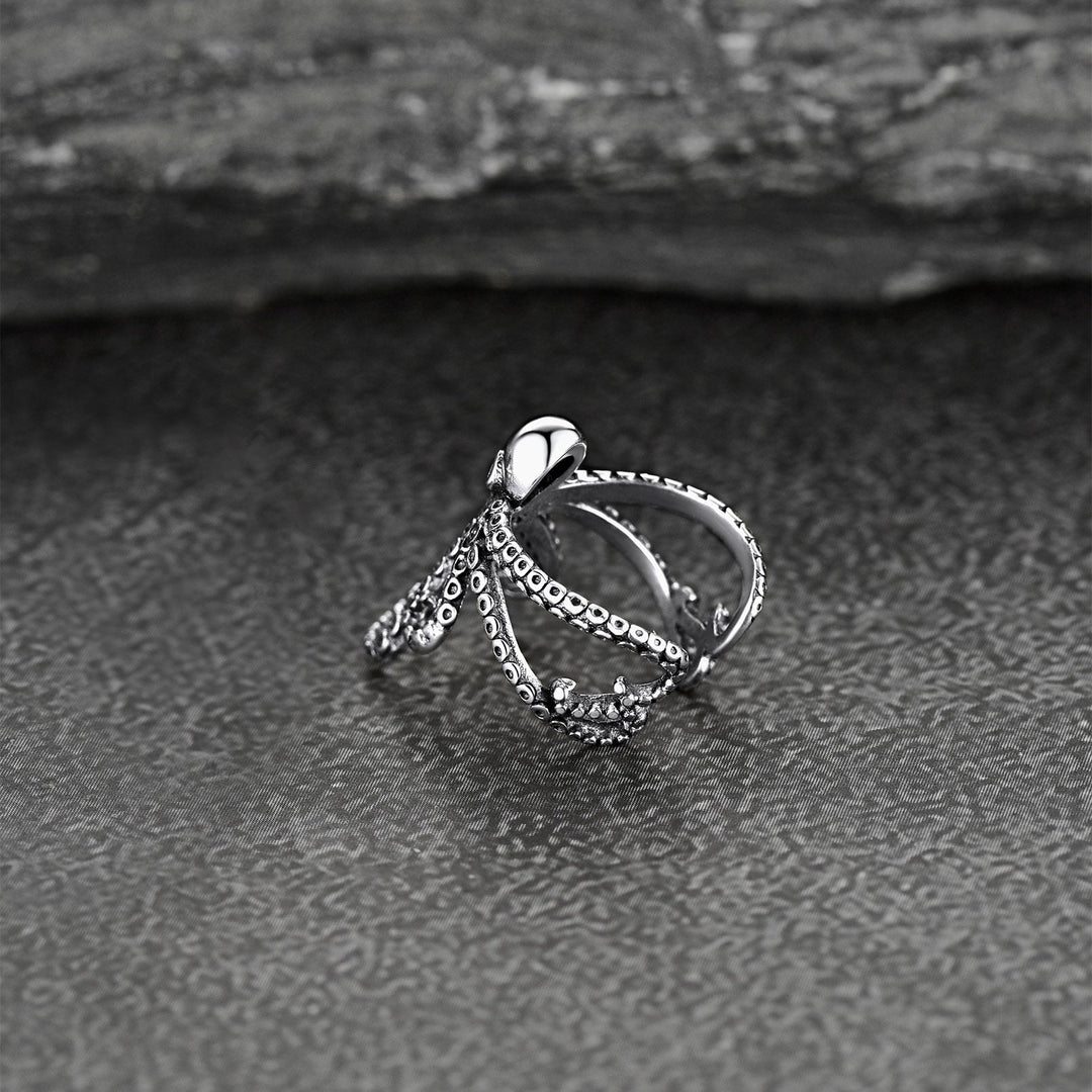 Sterling Silver Octopus Ear Cuff Earring for Men 1PC
