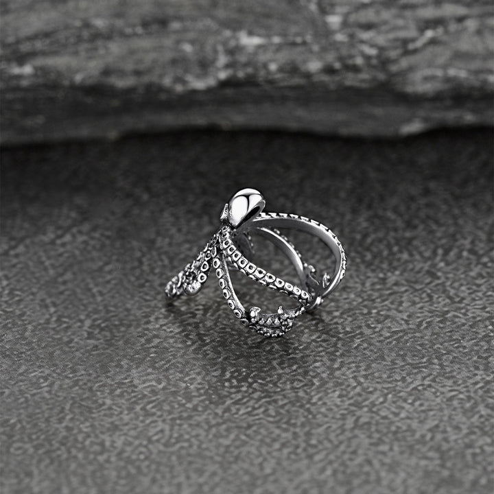 Sterling Silver Octopus Ear Cuff Earring for Men 1PC
