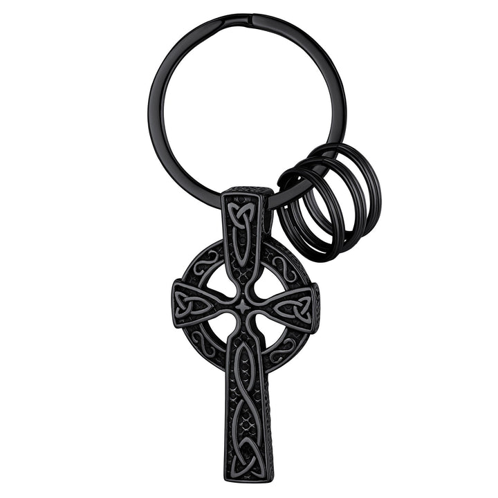 Viking Celtic Cross Keychain Amulet for Men