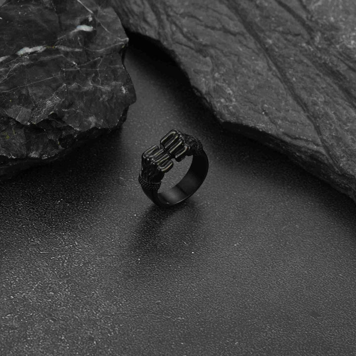 Punk Rock Stainless Steel Boxing Fist Ring for Men