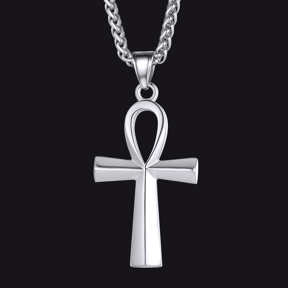Egyptian Coptic Ankh Cross Pendant Necklace For Men Women