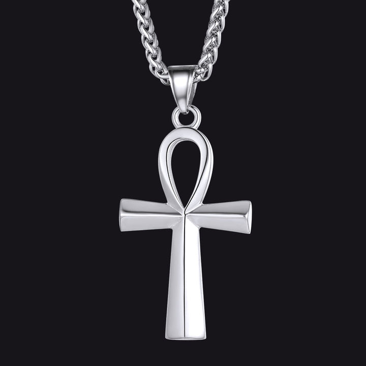 Egyptian Coptic Ankh Cross Pendant Necklace For Men Women