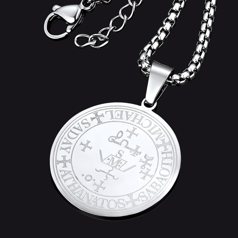 Sigil of Archangel Michael Talisman Necklace for Men