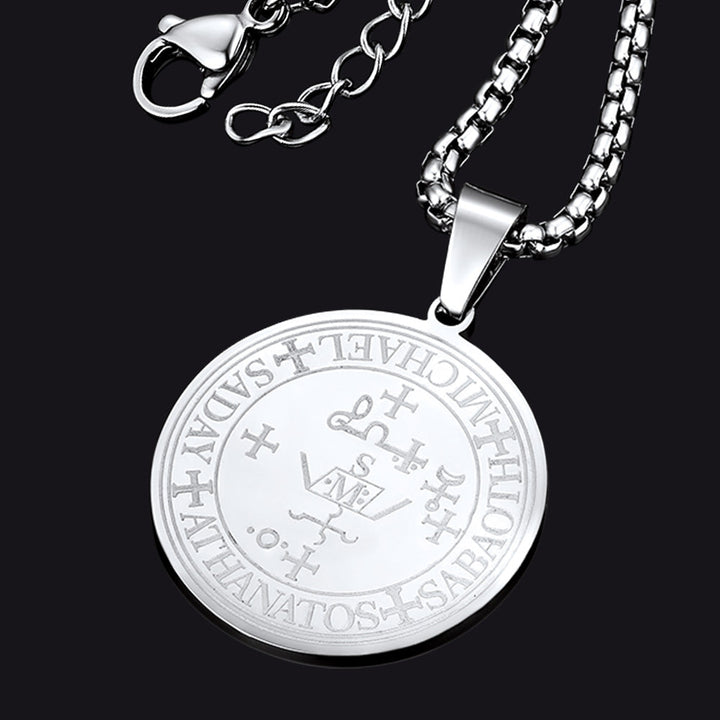Sigil of Archangel Michael Talisman Necklace for Men
