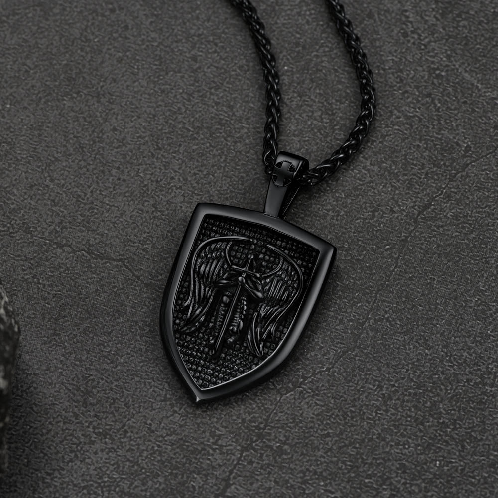 Shield Archangel St. Michael Protection Necklace For Men