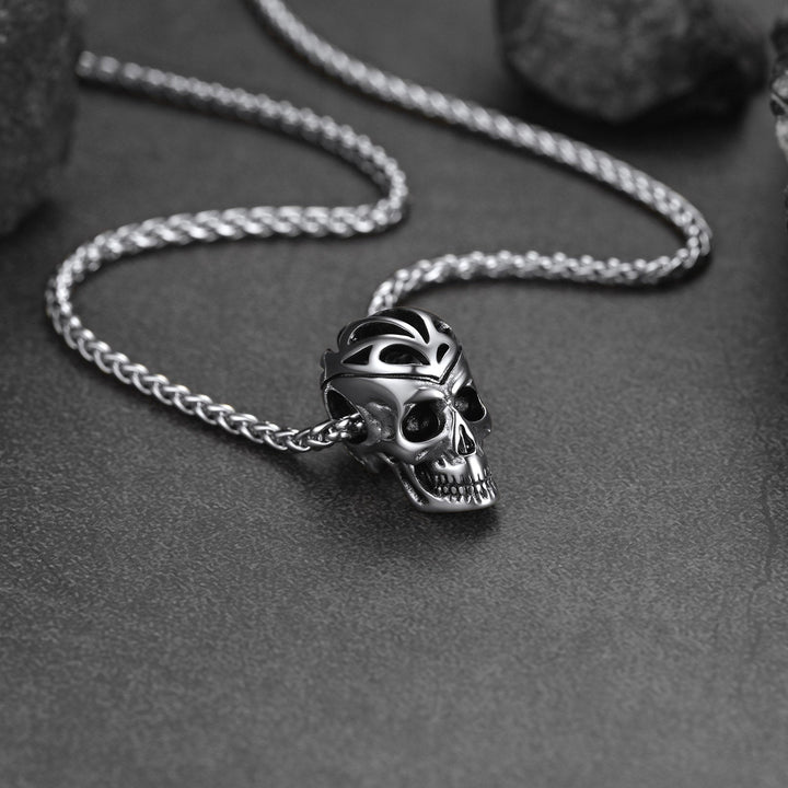 Flash Sale Gothic Skeleton Skull Necklace Pendant For Men