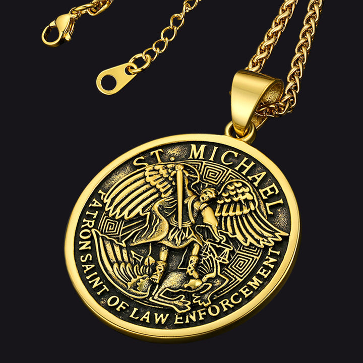 The Archangel St. Michael Medal Necklace For Men