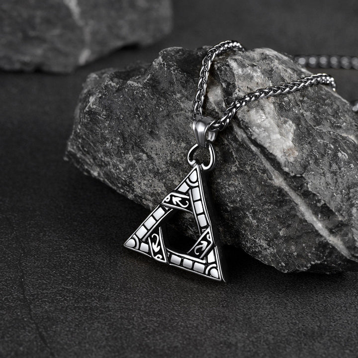 Flash Sale Gothic Triangle Necklace Pendant Necklace for Man