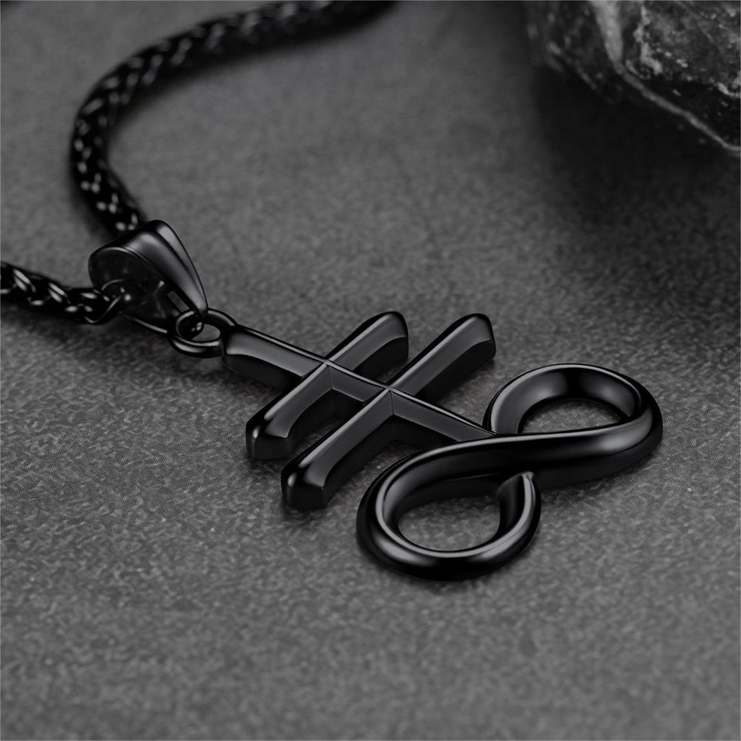 Church of Satan Leviathan Cross Necklace Pendant for Men