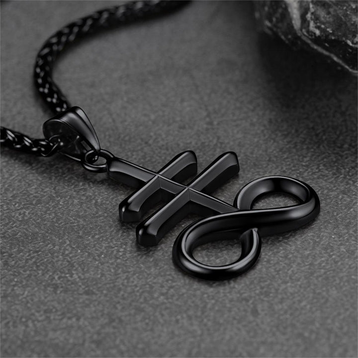 Church of Satan Leviathan Cross Necklace Pendant for Men