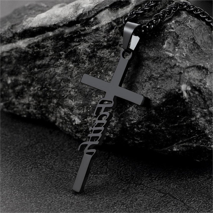 Christian Faith Cross Necklace Pendant for Men Women