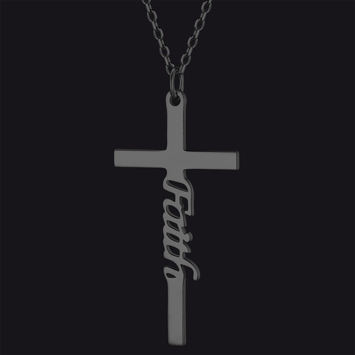 Christian Faith Cross Necklace Pendant for Men Women