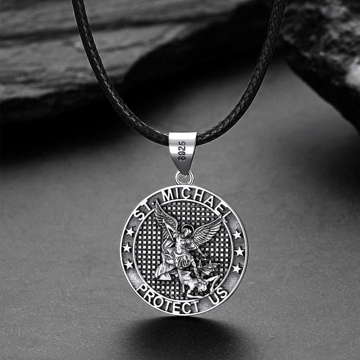 Archangel St. Michael Pendant Necklace for Men