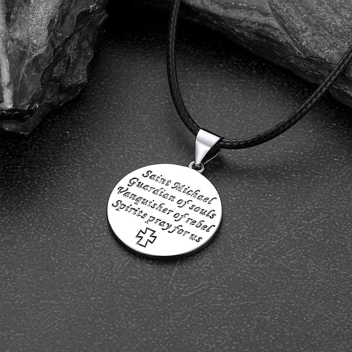 Archangel St. Michael Pendant Necklace for Men
