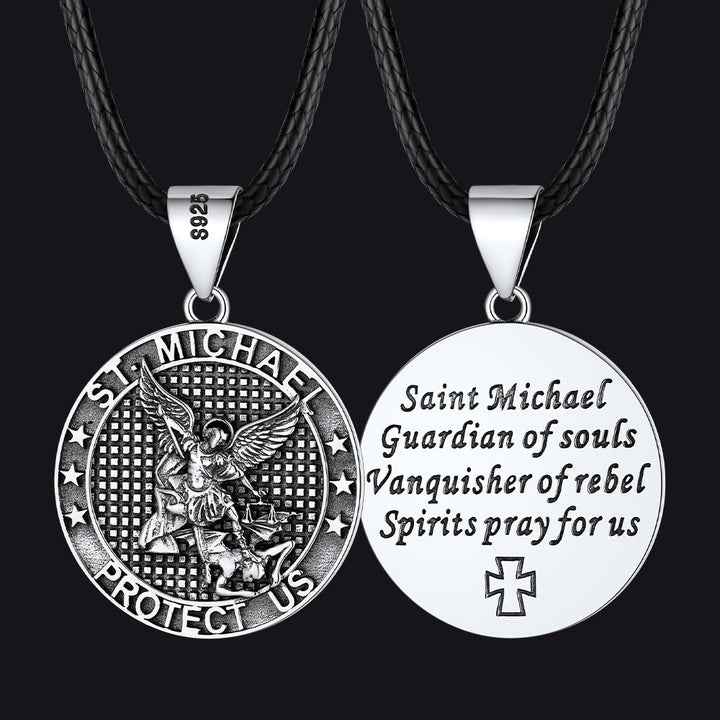 Archangel St. Michael Pendant Necklace for Men