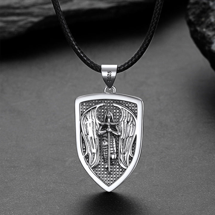 Shield Archangel St. Michael Protection Necklace For Men