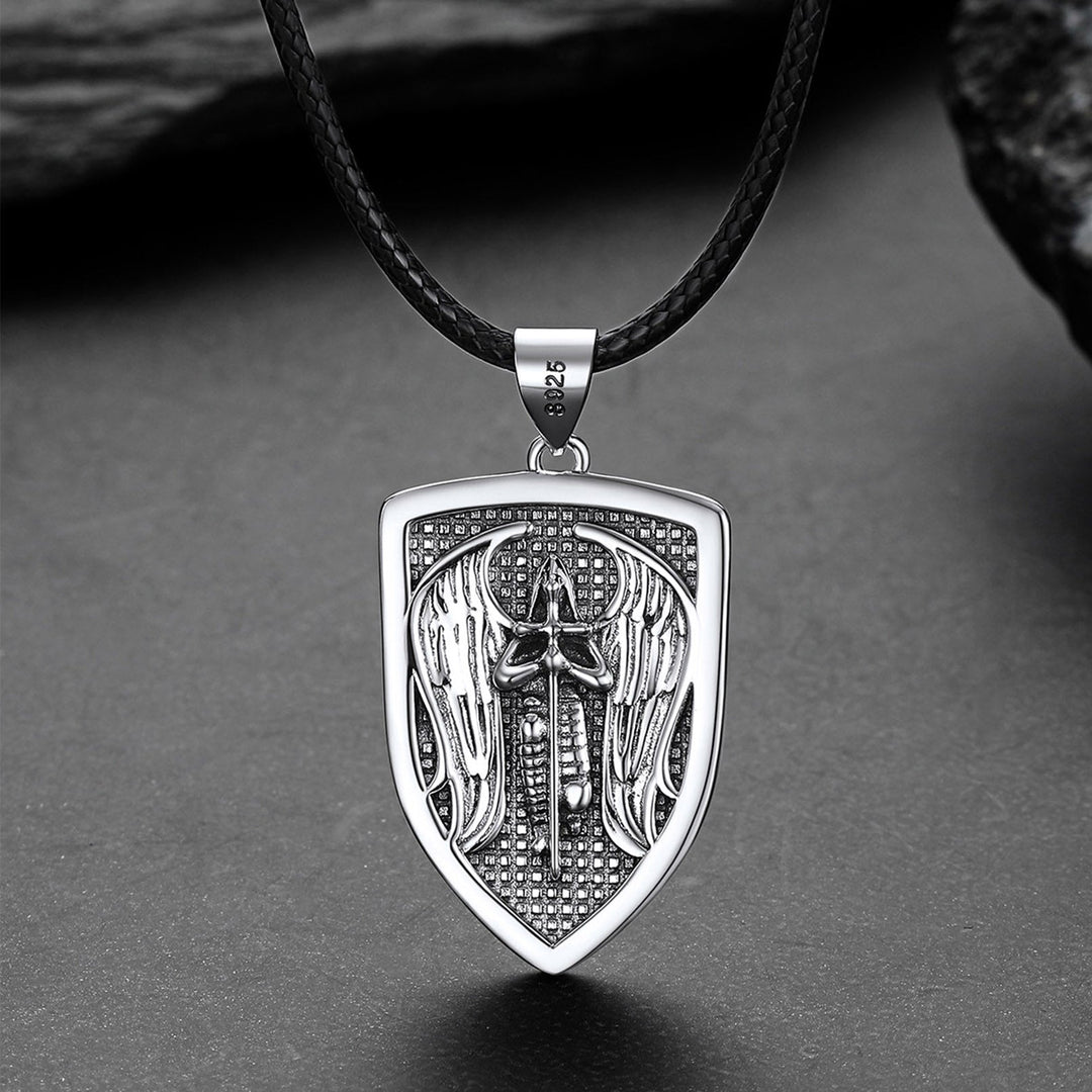 Shield Archangel St. Michael Protection Necklace For Men