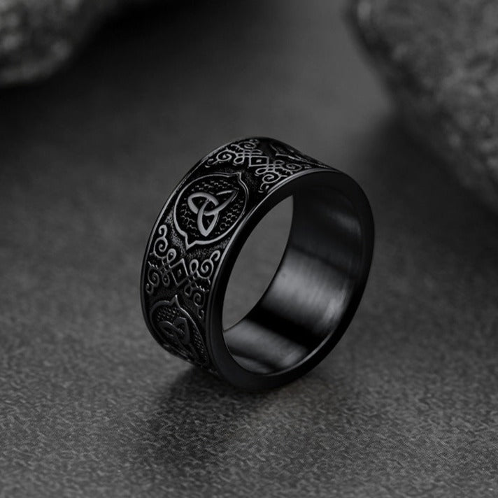 Vintage Celtic Knot Band Ring For Men