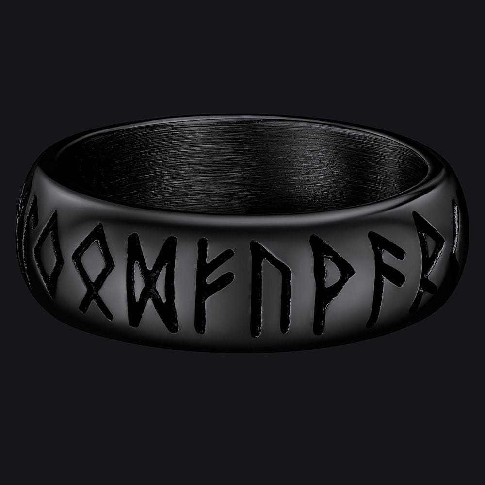 Flash Sale Norse Viking Runes Ring Stainless Steel Ring for Men