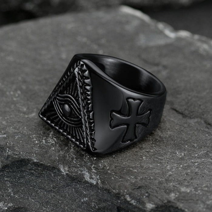 All Seeing Eye Ring Eye of Providence Ring for Men