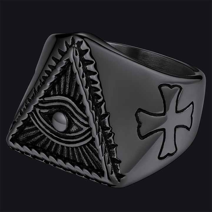 All Seeing Eye Ring Eye of Providence Ring for Men