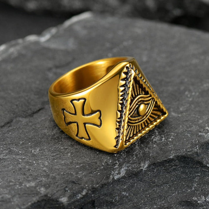 All Seeing Eye Ring Eye of Providence Ring for Men