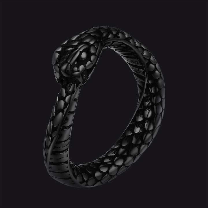 Stainless Steel Midi Snake Band Ring for Men Women