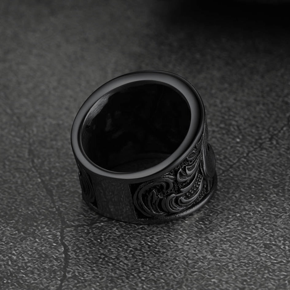 Freemason Masonic Stainless Steel Ring Band for Men