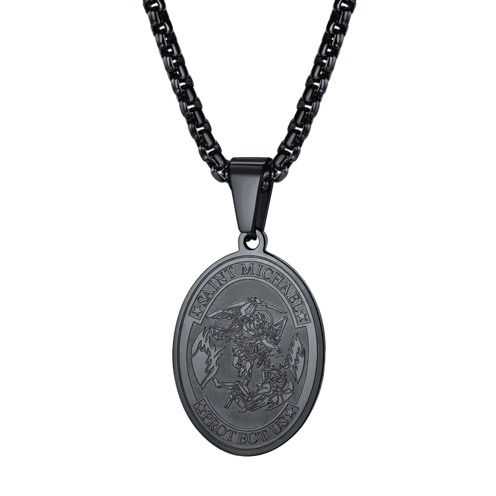 Archangel Michael Medal Pendant Necklace